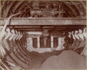 East River tunnel construction, Joralemon Street Tunnel