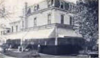 The old Sheepshead Bay police station was across from the Manhattan Villa, a boarding house and private residence owned by Mrs. Elizabeth Clute, shown here.